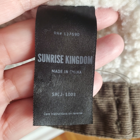 Sunrise Kingdom Brown Corduroy Sherpa Lined Jacket. XL. 0125 - Picture 4 of 13